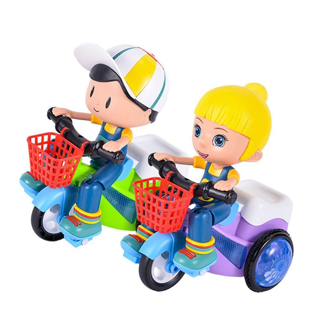 DYRUIDOJ Xe Ba Bánh Đồ Chơi Có Đèn LED Sáng Tạo Dễ Sử Dụng Làm Quà Tặng Sinh Nhật Giáng Sinh Cho Bé Trai Bé Gái