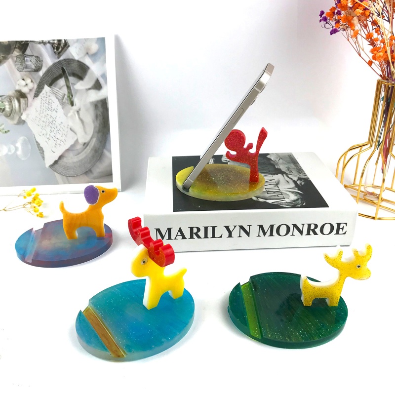 Sa Khuôn Silicon Làm Giá Đỡ Điện Thoại Bằng Resin Epoxy DIY