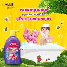 Sữa tắm gội toàn thân cho bé Carrie Junior 700g chính hãng