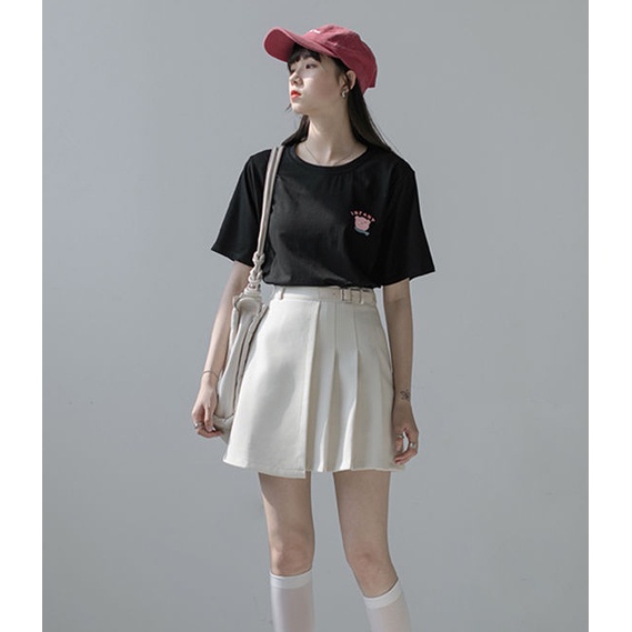 Chân Váy Ngắn Xếp Li Lưng Cao Thời Trang Mới Cho Nữ