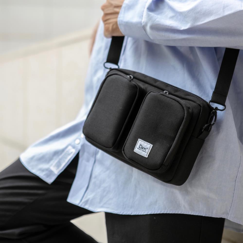 Túi đeo chéo thời trang cao cấp DIM Double Bag (Polyester Canvas chống thấm nước)