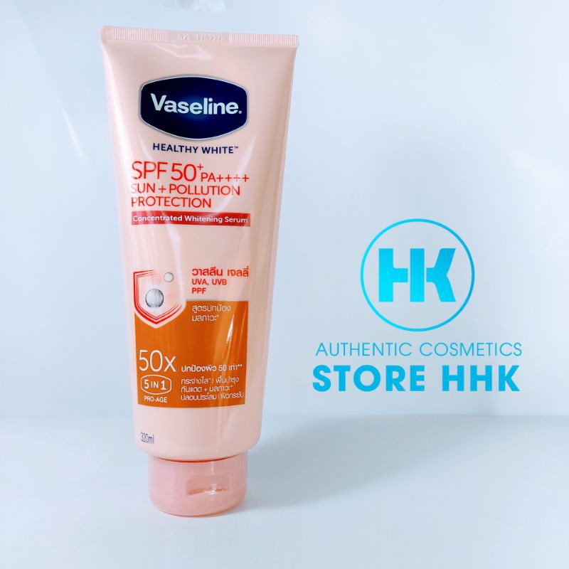 Sữa dưỡng thể trắng sáng da VASELINE 50X 320ML