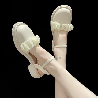 【JMS】Giày Sandal Đế Dày Thời Trang Hàn Quốc Cho Nữ