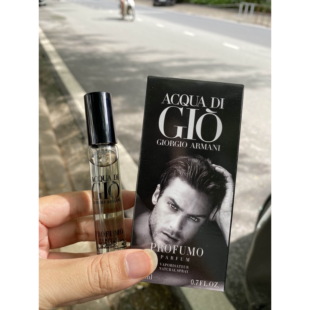 Nước hoa nam mini Acqua DiGio đen 20ml hương thơm mạnh mẽ quyến rũ Aqua DiGio