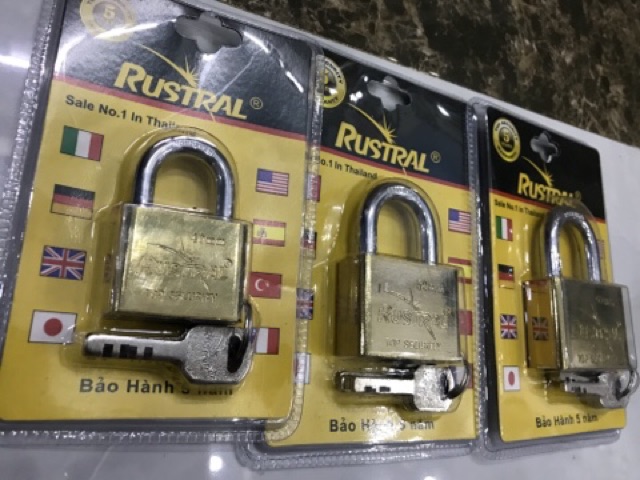 Ổ Khoá Rustral 4p,5p,6p