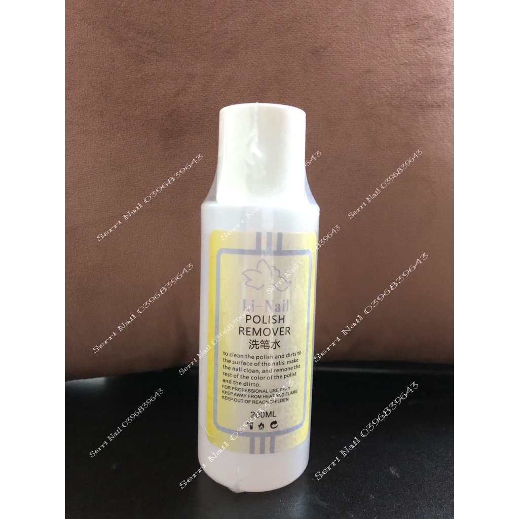 NƯớc LAu Gel , PHá Gel , Rửa Cọ LINAIL Chai 200ml