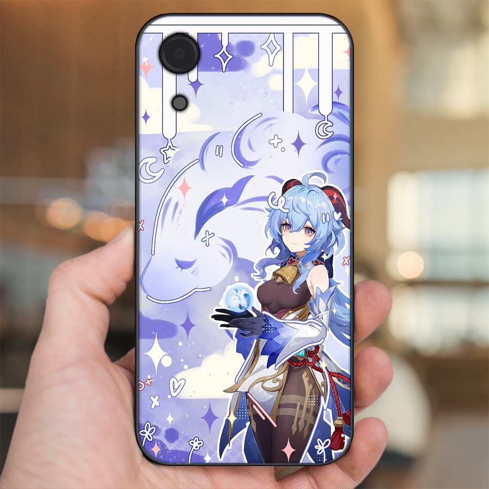 Ốp lưng Samsung A03 Core viền đen in hình Ganyu Genshin Impact