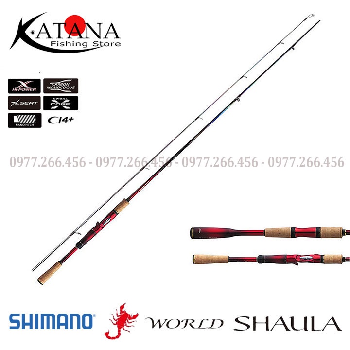 Cần Câu Shimano World Shaula - Máy Đứng - Máy Ngang