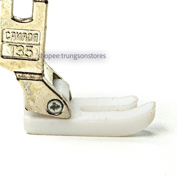 đế chân vịt nhựa trắng 1 lớp T35 máy may 1 kim công nghiệp