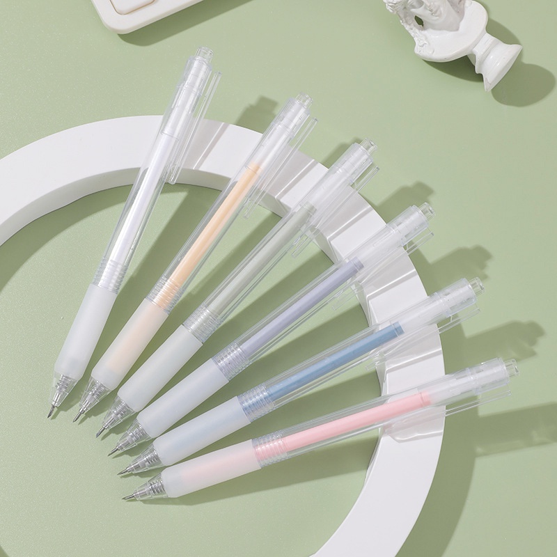 Set 2 Bút Bi + 10 Ruột Bút Bi Màu Đen Ngòi 0.5Mm