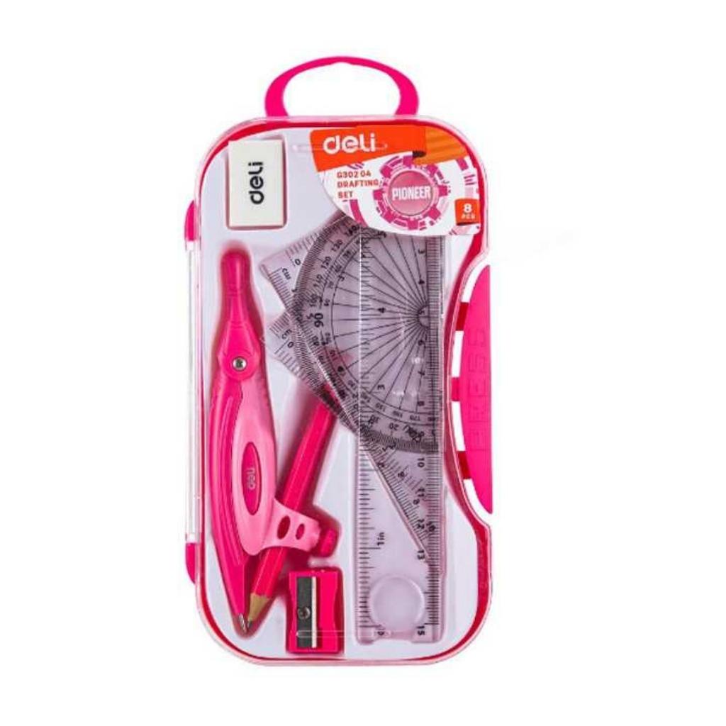 Bộ Eke Compa Deli G30304 7 Món - Bộ Compa Eke học sinh