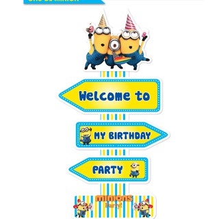 Cây welcome có sẵn chủ đề Minion