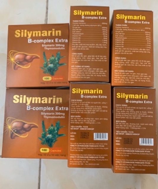 Viên bổ gan Silymarin B-complex Extra (hộp 100 viên)