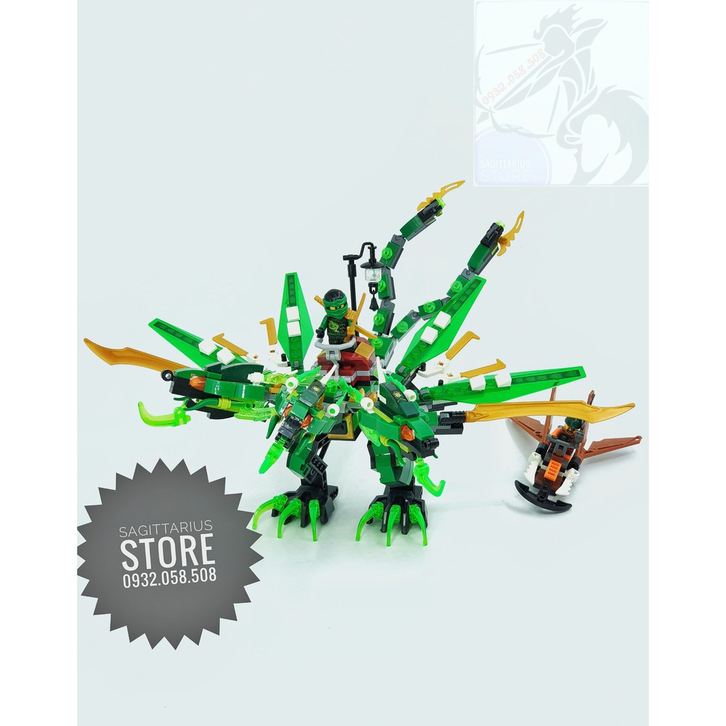 LEGO ZIMO NINJAGO Phiên bản lắp ráp robot rồng ninja  - 373 mảnh
