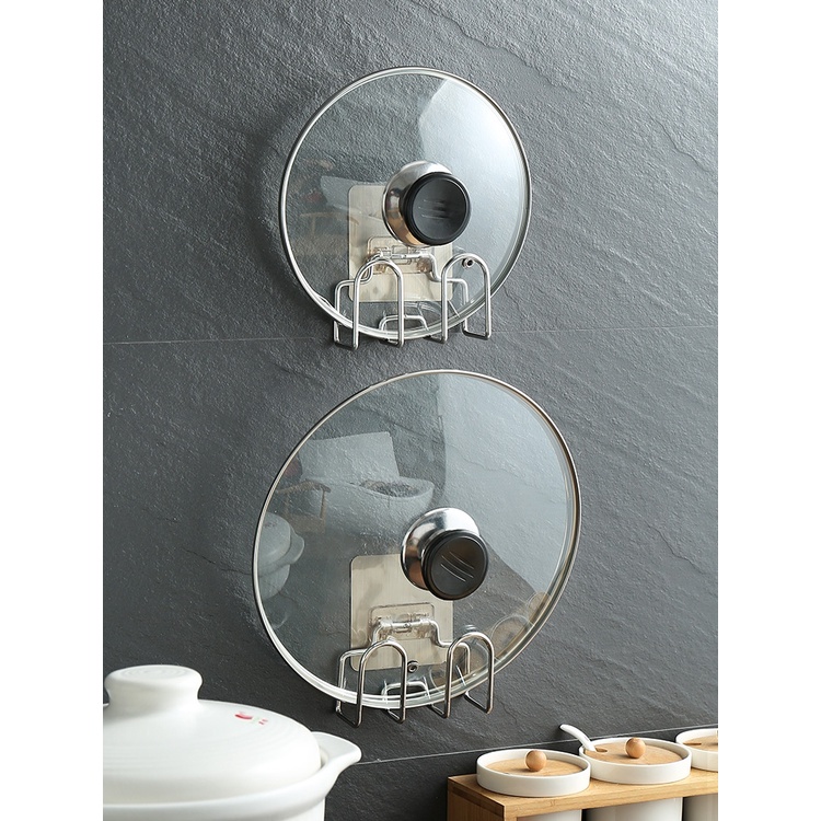 Hàng Sẵn Móc Dán tường treo thớt, nắp nồi Inox 304 làm khô nhanh Tiện Dụng Cho Nhà Bếp【Utah054】