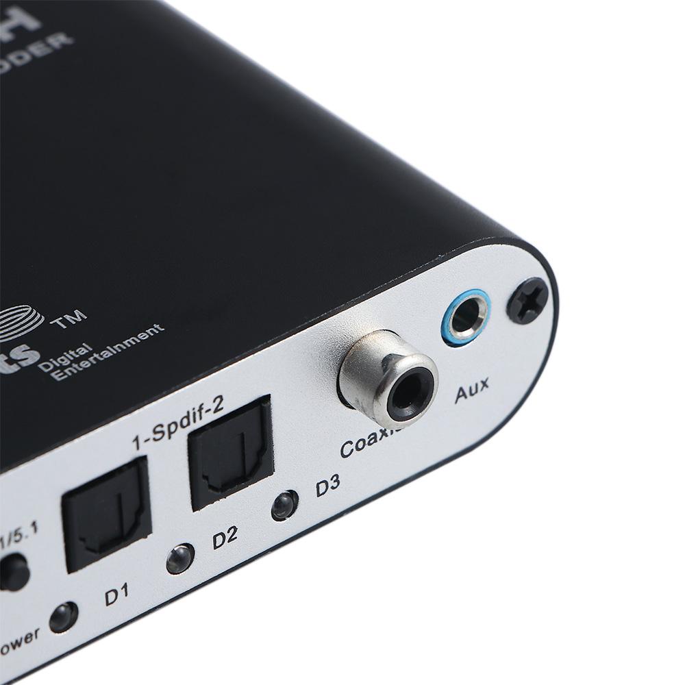 Bộ Thiết Bị Chuyển Đổi Âm Thanh Kỹ Thuật Số 1 Kênh RCA DTS AC3 AUX 3.5mm Sang 6RCA 5.1 DAC 5.1 HD AC3