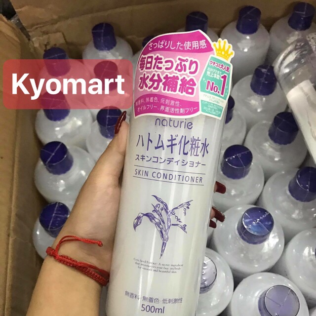 Nước hoa hồng dưỡng ẩm hạt ý dĩ Hatomugi Kumano 500ml