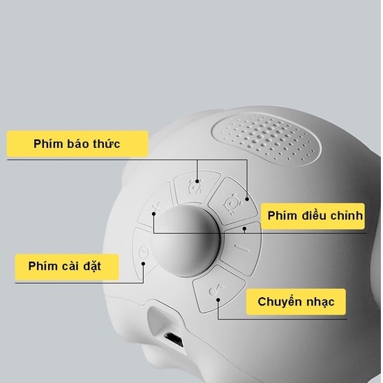 Đồng hồ báo thức thông minh Pixel với biểu tượng cảm xúc tích hợp đèn ngủ, điều khiển bằng âm thanh pin sạc 1500mAh