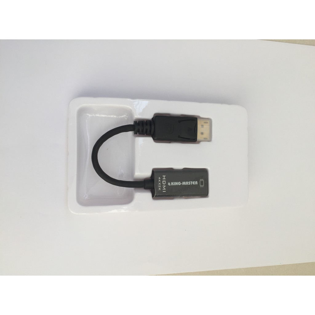 Cáp chuyển đổi DisplayPort to HDMI KingMaster KY-D253B hỗ trợ sắc nét lên đến 4k*2k