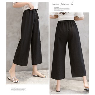 Quần Đũi Ống Rộng Nữ MADELA Cao Cấp, Quần Dài Nữ Cạp Chun Ống Suông Thoáng Mát