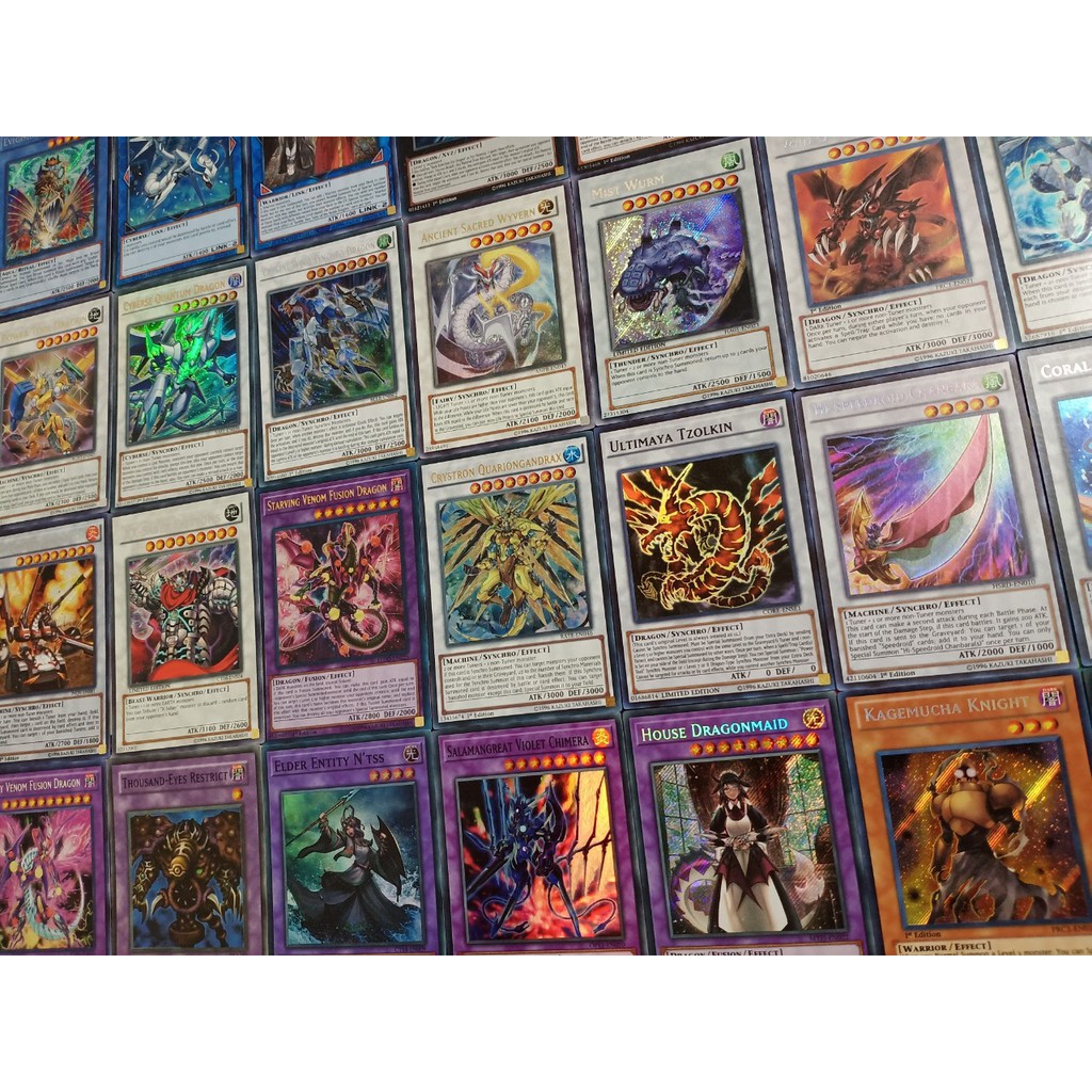 Thẻ bài Yugioh chính hãng random 5 card foil (Secret, Ultra, Super)