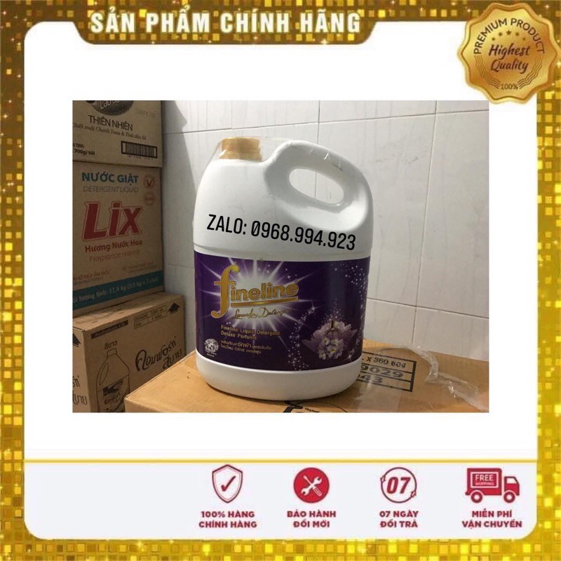 Nước giặt xả Thái Lan Fineline Laundry Detergent Thái Lan 3000ml màu tím mới nắp vàng