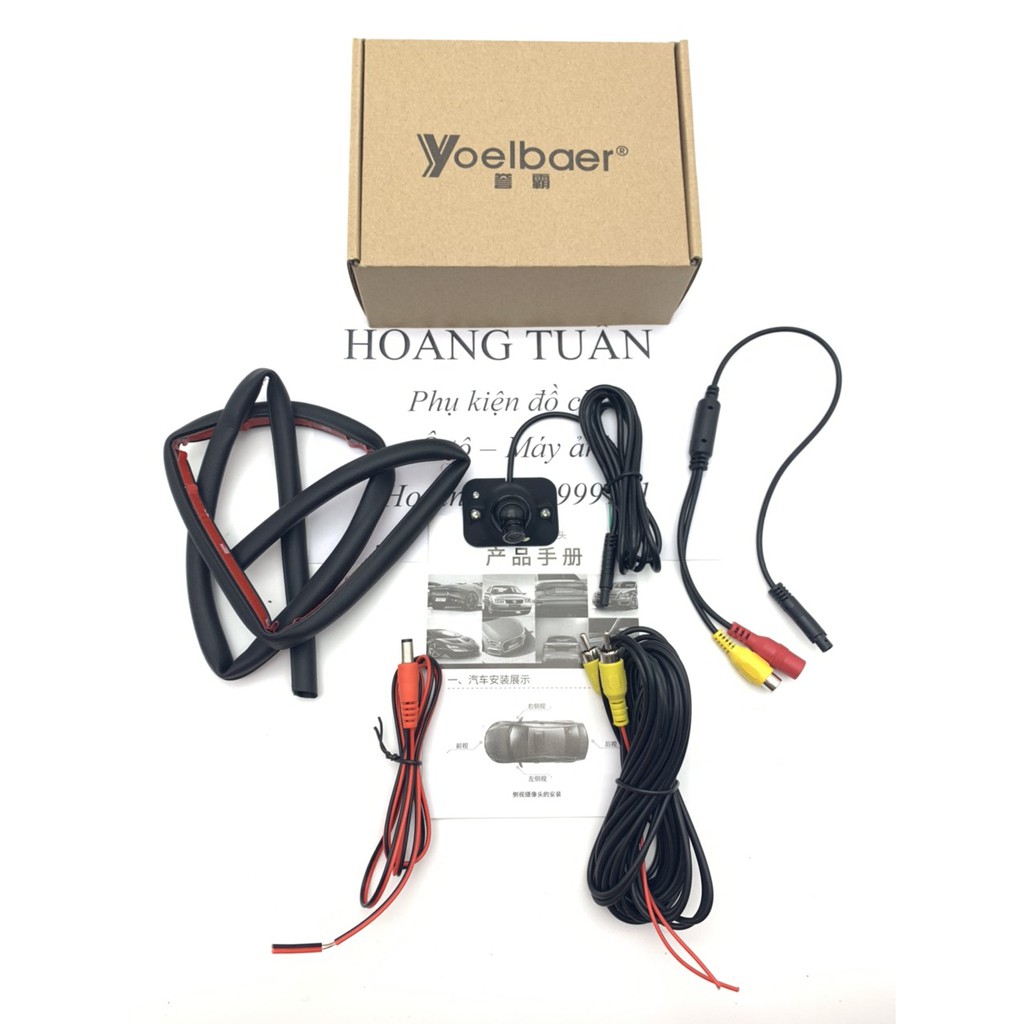 Camera CẬP LỀ tiến BH 6 tháng Yoelbaer cam hông gương chiếu hậu phải quay HD chống nước