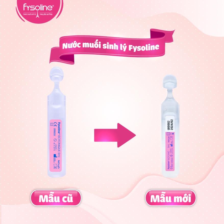 Fysoline - Nước muối sinh lý Kháng khuẩn Pháp - Hỗ trợ nghẹt mũi, viêm mũi, sổ mũi