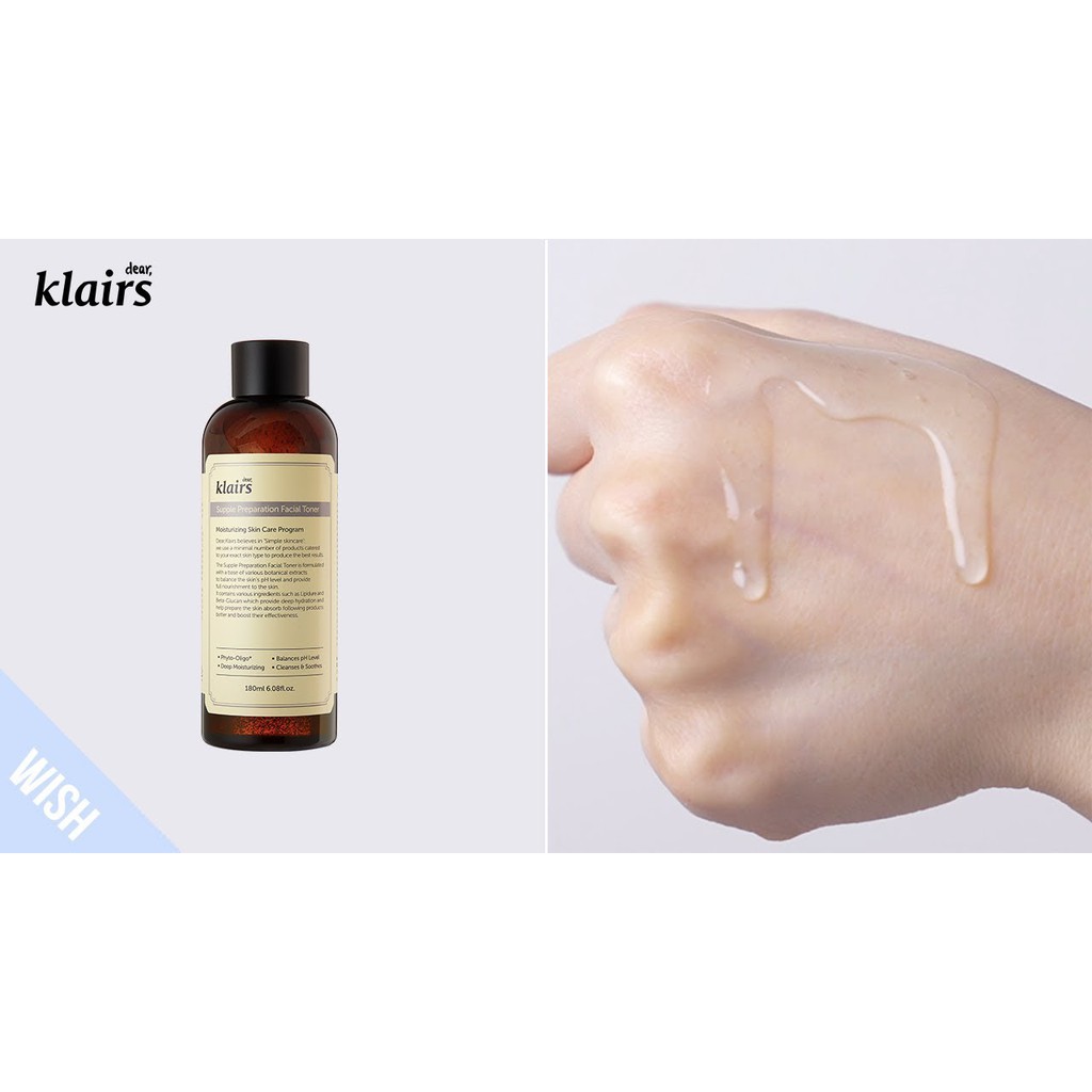 Nước Hoa Hồng Klairs Supple Preparation Facial Toner | BigBuy360 - bigbuy360.vn