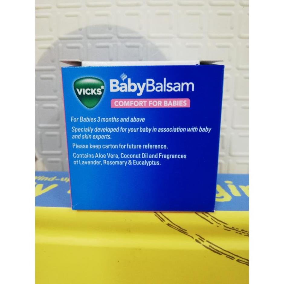 Dầu bôi ấm ngực Vick Baby Balsam 50g nhập khẩu Úc, chăm sóc sức khỏe cho trẻ em  -  𝐁𝐞𝐚𝐧 𝐒𝐭𝐨𝐫𝐞