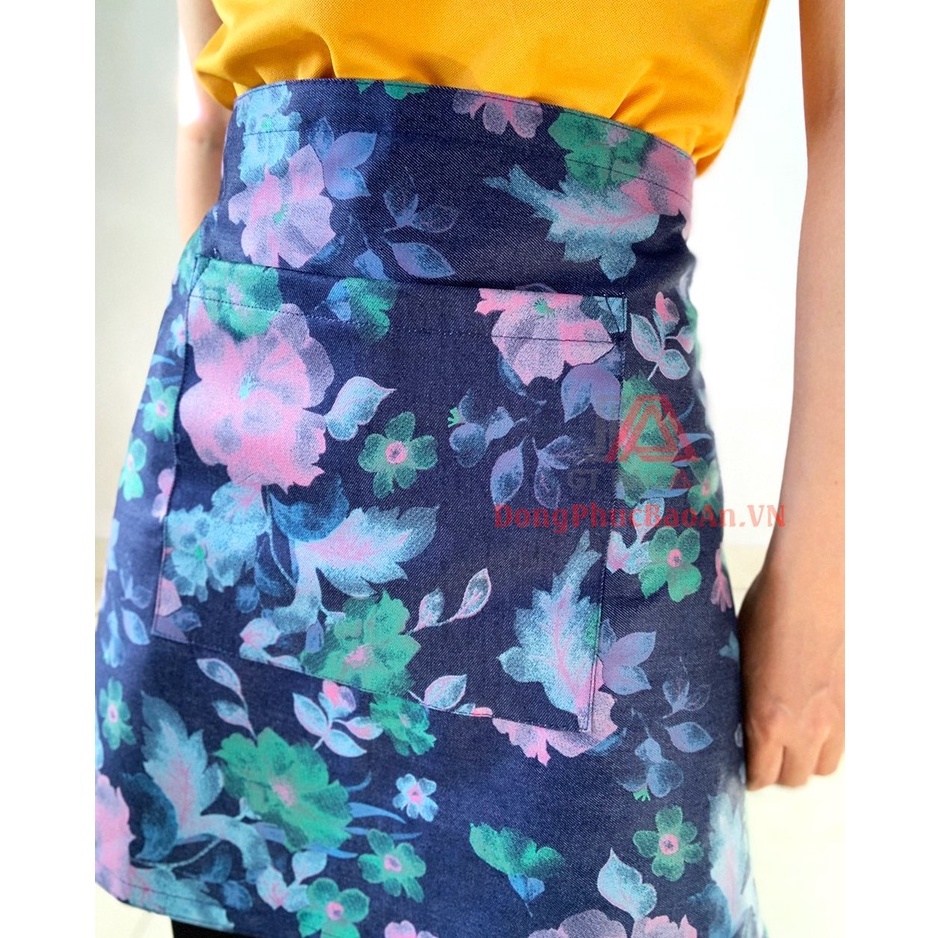 [Xã Kho] Tạp Dề Vải Jean Đẹp Có Túi Tiện Dụng Phù Hợp Làm Bếp, Quán Ăn