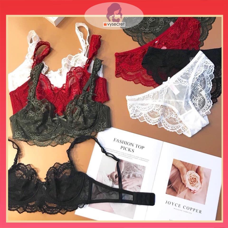 BỘ LÓT ⚡ SIÊU ĐẸP⚡ ⚡ FEESHIP ⚡  Mand ren hoa nhí có gọng ko mút.thoáng mát và phom siêu siêu dẹp.