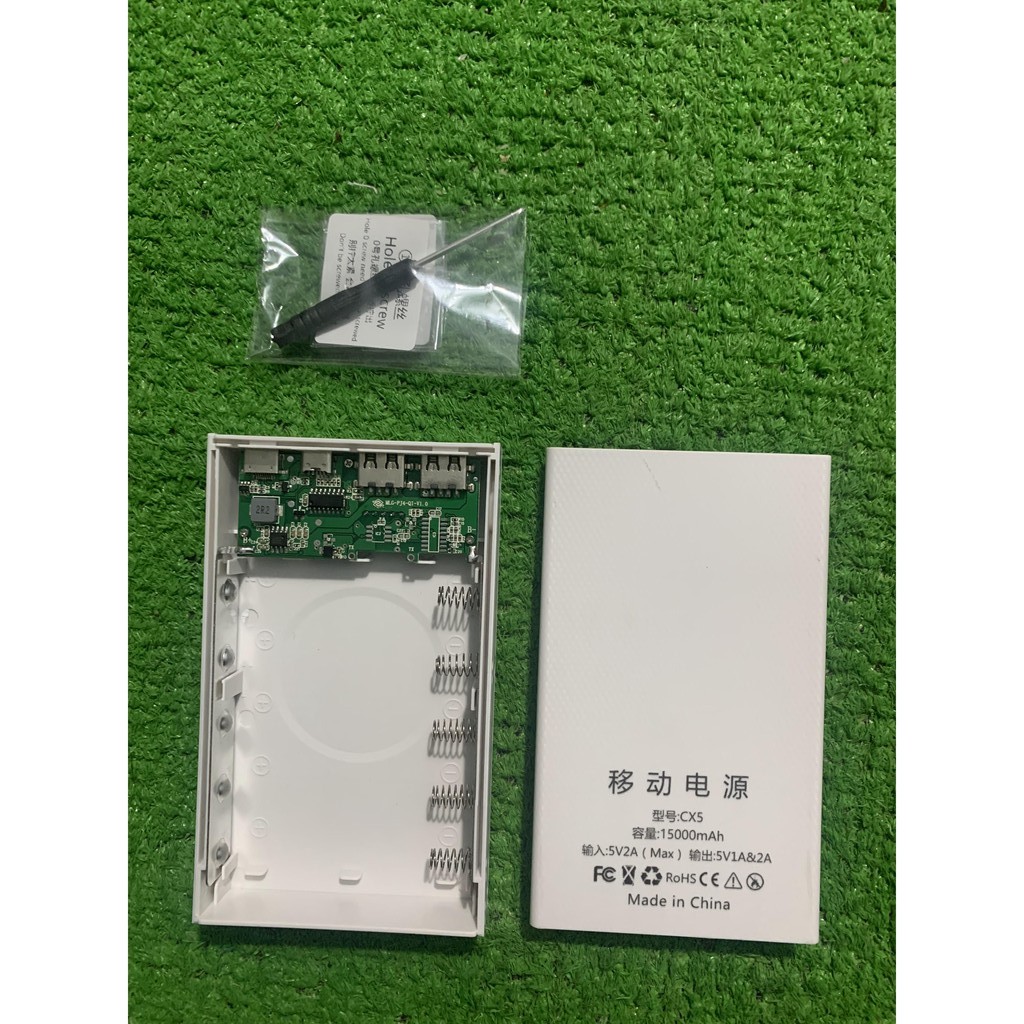 Mạch sạc dự phòng 5V2.1A + Box sạc dự phòng 5 cell pin 18650 - Model CX5