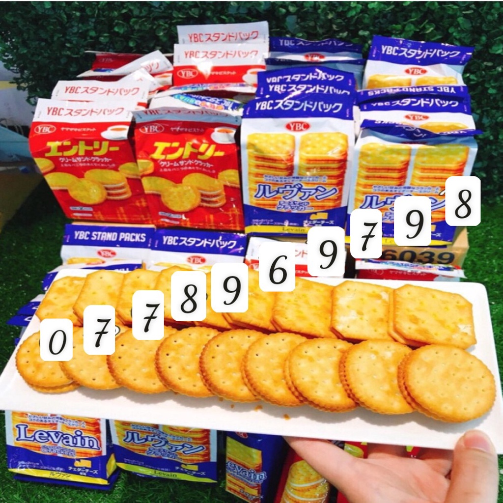 🧇 Bánh Quy YBC Levain Cheese Sandwich Crackers Nhật Bản Bánh quy