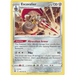 Thẻ bài pokemon escavalier - 101/172 - rare