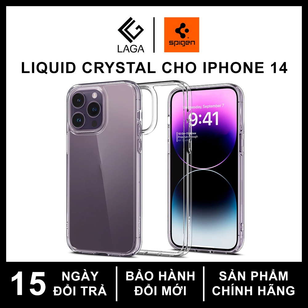 Ốp Lưng Spigen Liquid Crystal Cho iPhone 14 Pro Max / 14 Pro / 14 Plus / 14