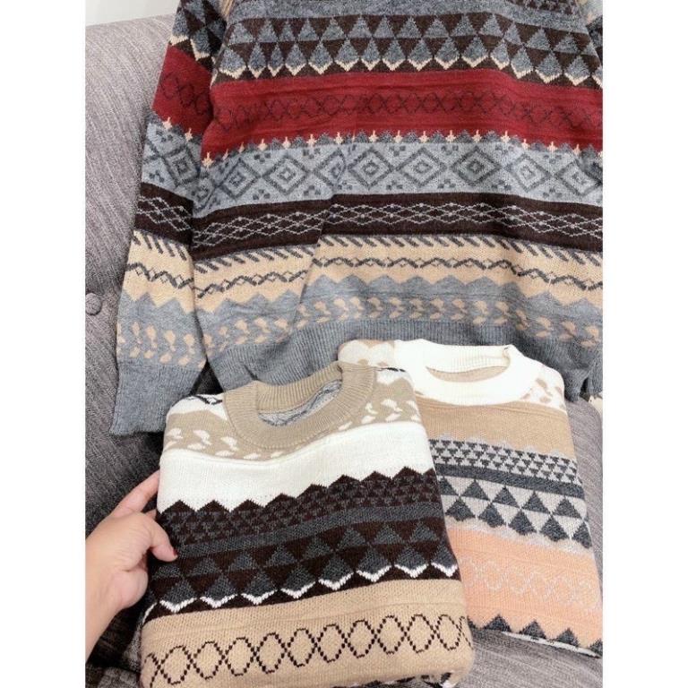 Áo len nữ, áo thổ cẩm len chất bao đẹp hàng cao cấp loại 1 mặc rất ấm form chuẩn dùng mix chân váy hay jean đều xinh | BigBuy360 - bigbuy360.vn