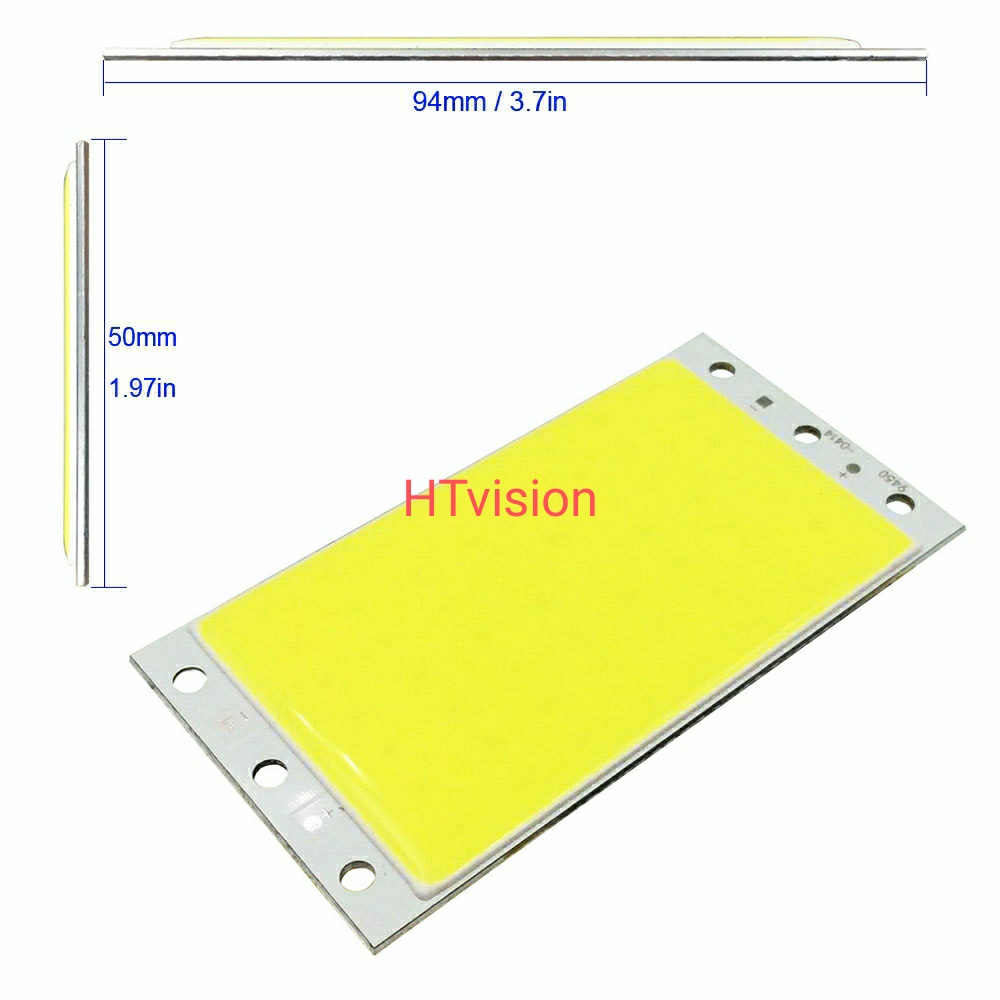 Bảng đèn led cob 12V 30W kích thước 94*50MM trang trí nội thất ngoại thất nguồn sáng xe ô tô, dã ngoại