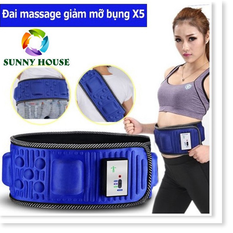 [Loại 1]Đai massage giảm béo X5 Hàn Quốc, đai massage đánh tan mỡ bụng