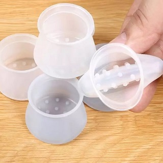 Miếng silicon bọc chân bàn ghế (set 4 cái)_Silicon Tròn Bọc Bảo Vệ Chân Bàn Ghế Dẻo Dai Bền Bỉ