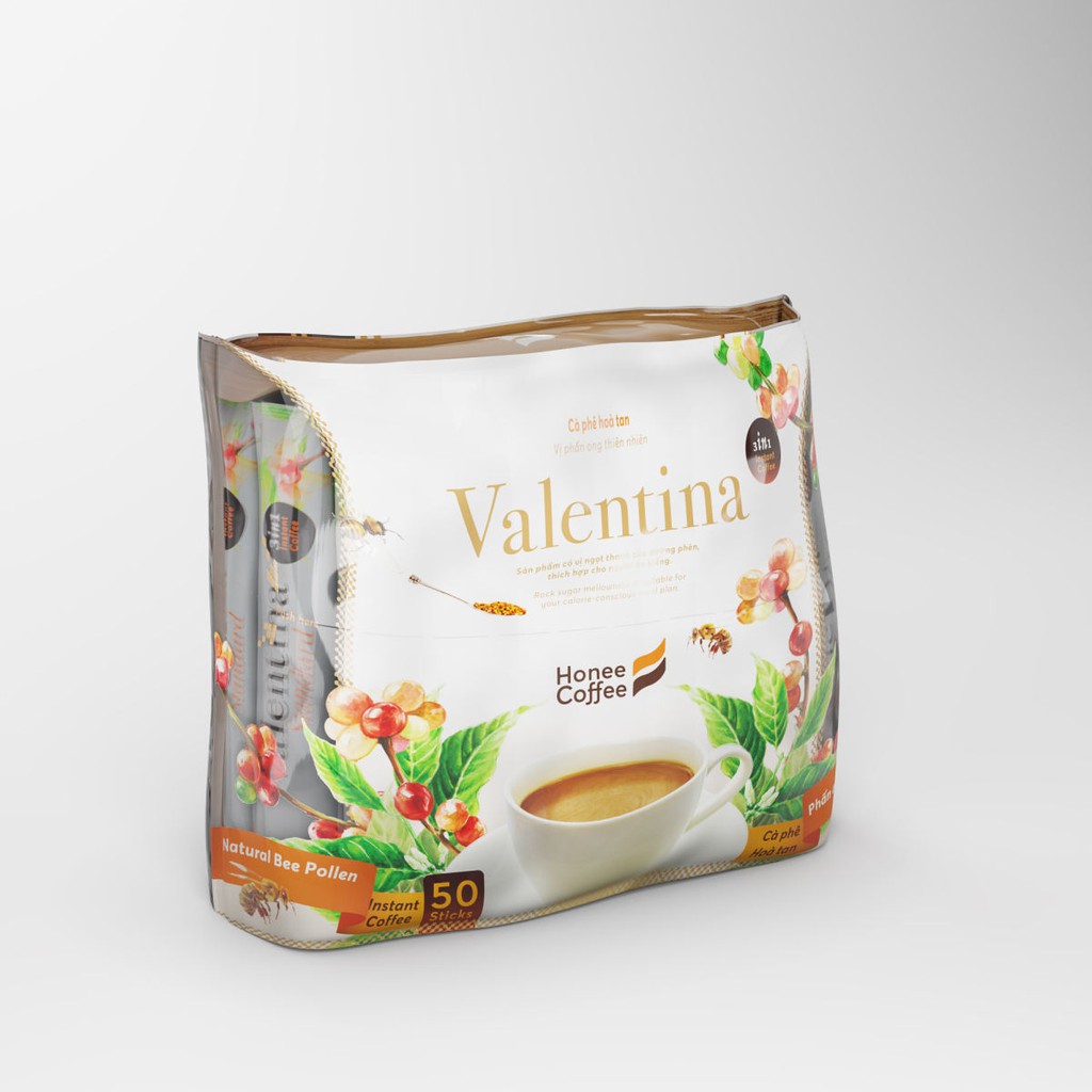 Cà Phê Sữa Vị Phấn Ong Valentina 800g HONEE COFFEE - NGON NGON CÀ PHÊ