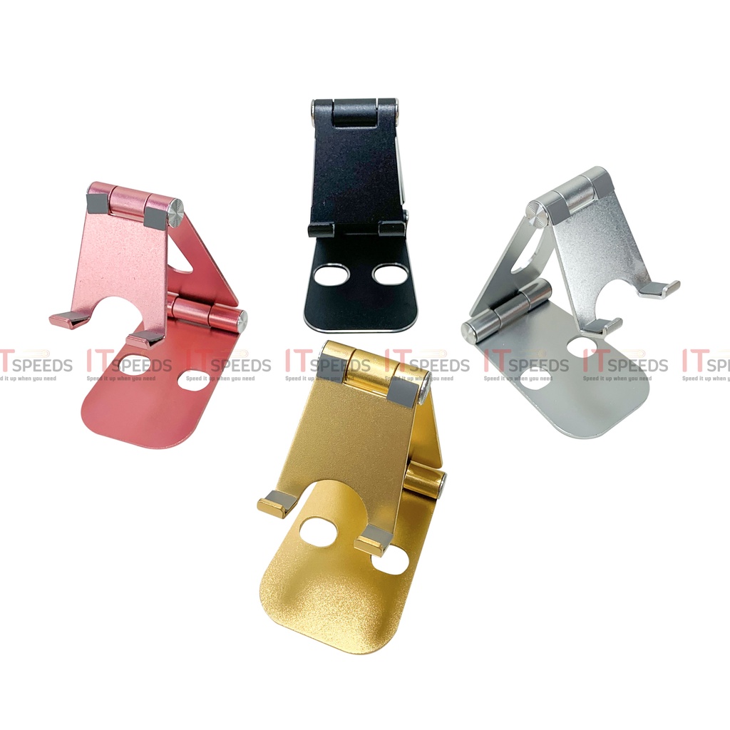 Giá Đỡ Điện Thoại, IPad, Máy Tính Bảng, Kim Loại Cứng Cáp, Chống Trầy Sướt, Gấp Gọn 90 Độ, Mặt Đáy Có Cao Su Chống Trượt