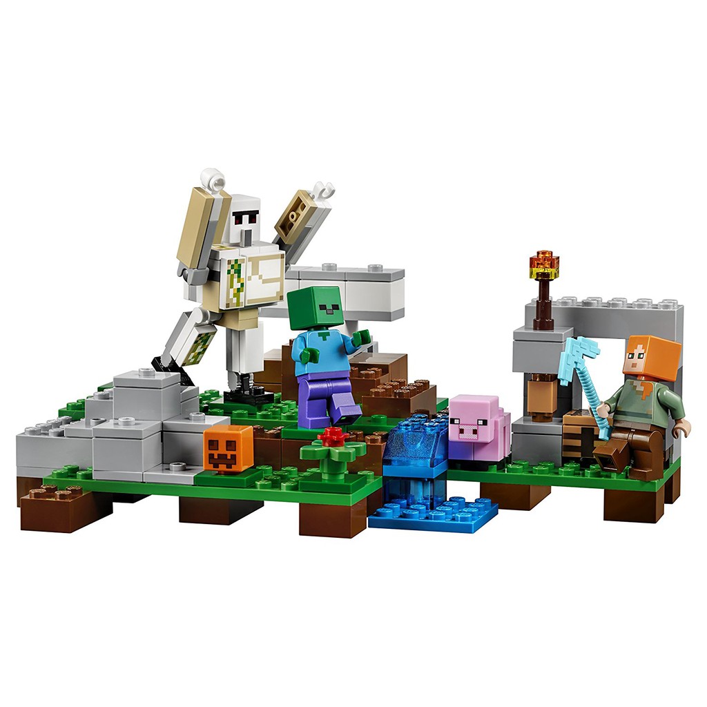 Lego Minecraft Hộ Vệ Sắt Khổng Lồ [220 Mảnh Ghép]