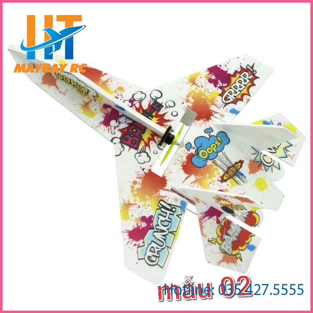 Kit máy bay điều khiển su27 sải 55cm xốp dẻo