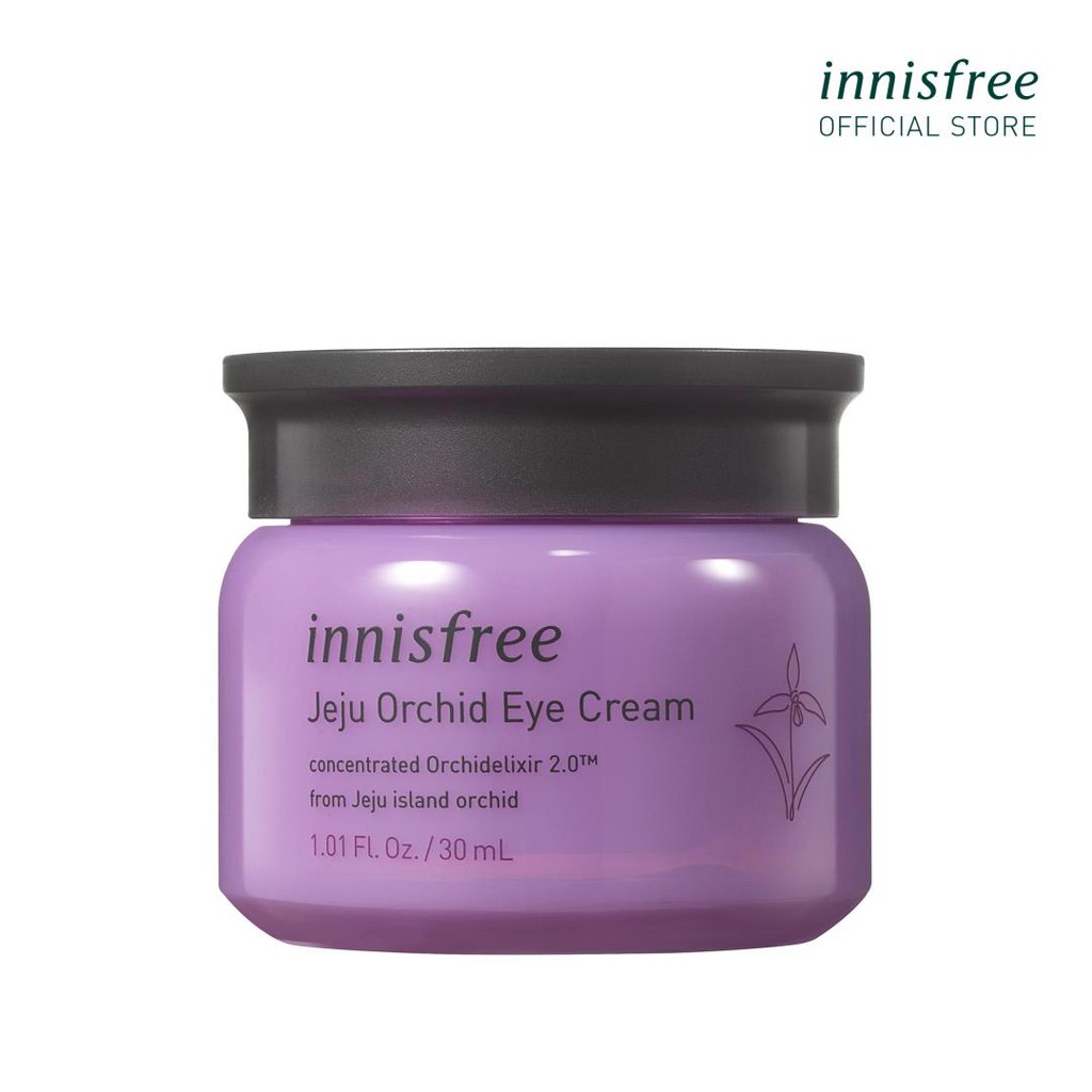 [Mã FMCGMF11 giảm 8% đơn 250K] Kem dưỡng da quanh mắt chống lão hóa hoa lan tím innisfree Jeju Orchid Eye Cream 30ml