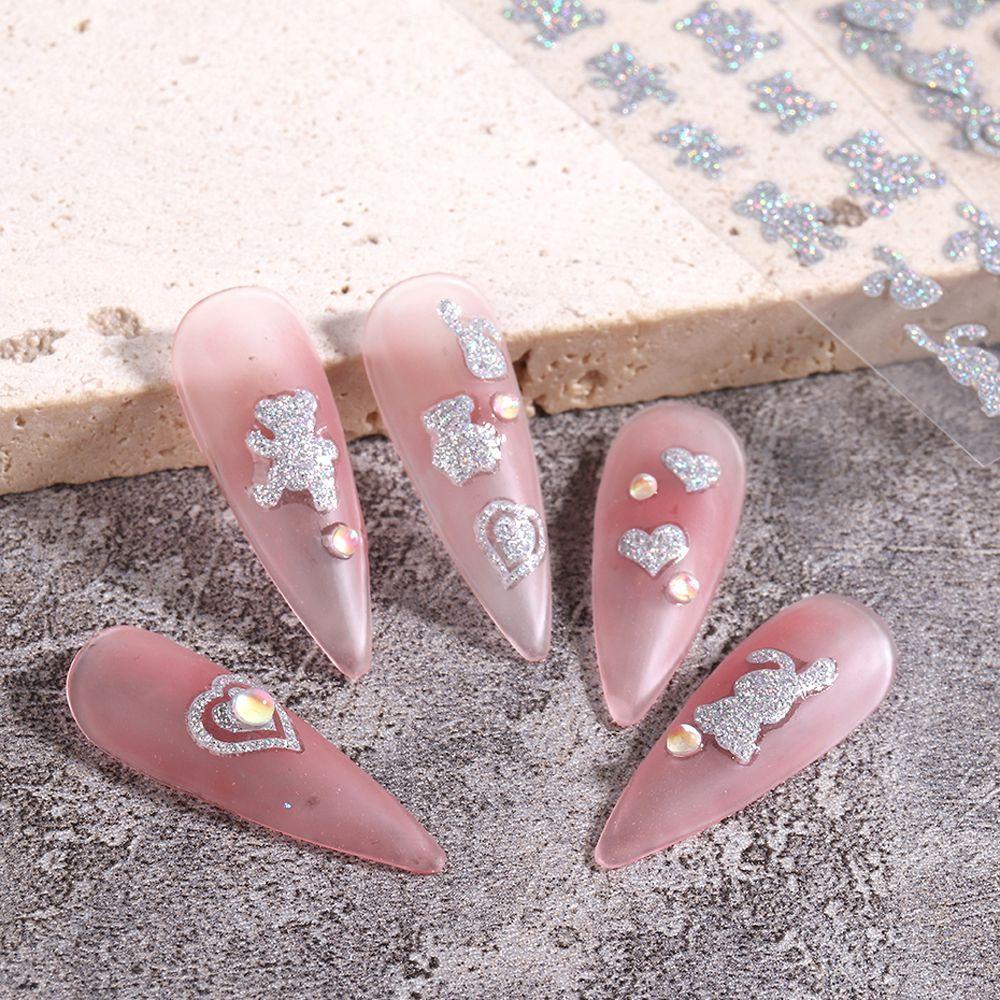 Miếng Dán Trang Trí Móng Tay Nghệ Thuật Phản Quang 3D Thời Trang|Miếng Dán Trang Trí Móng Tay Hình Hoạt Hình Dễ Thương