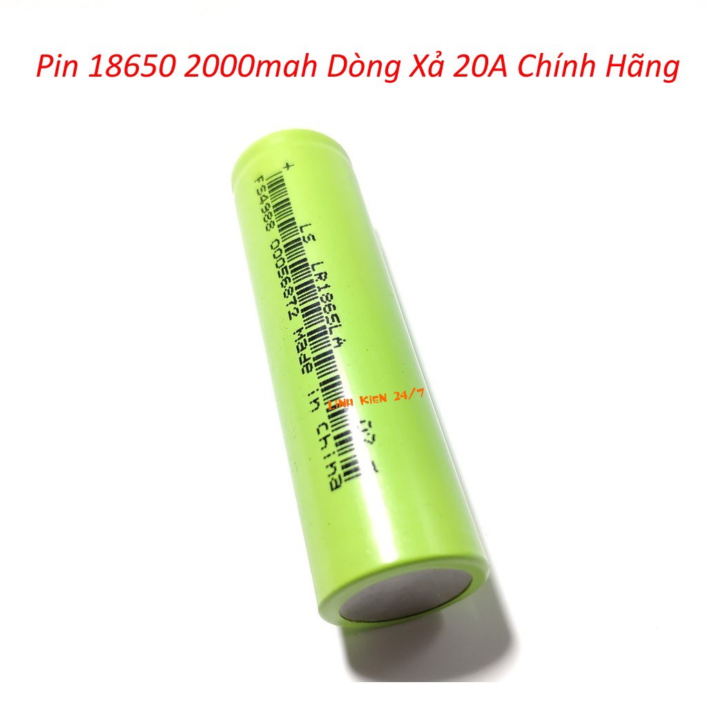 Pin 18650 Lishen dung lượng 2000mAh xả 20A