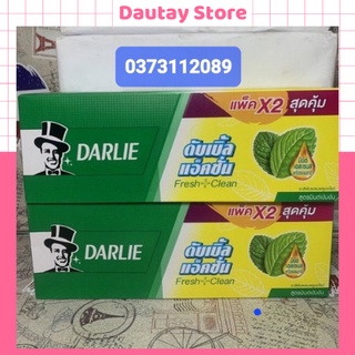 Combo 2 tuýt kem đánh răng darlie mint double action