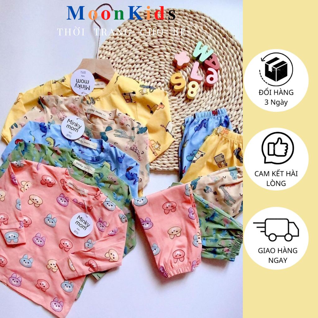 Bộ Thu Đông Cho Bé💝CHICKEN BABY💝quần áo thu đông bé trai,bé gái từu 6-18kg thun lạnh 100% co giãn 4 chều