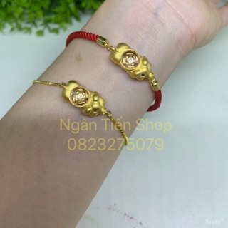 🙏vòng tay heo vàng mặt xoay thái lan